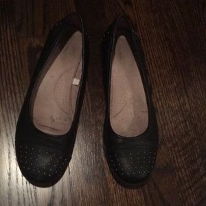 Size 11 black studded flats